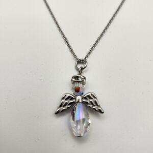 Swarovski Crystal Angel Jewel handmade necklace